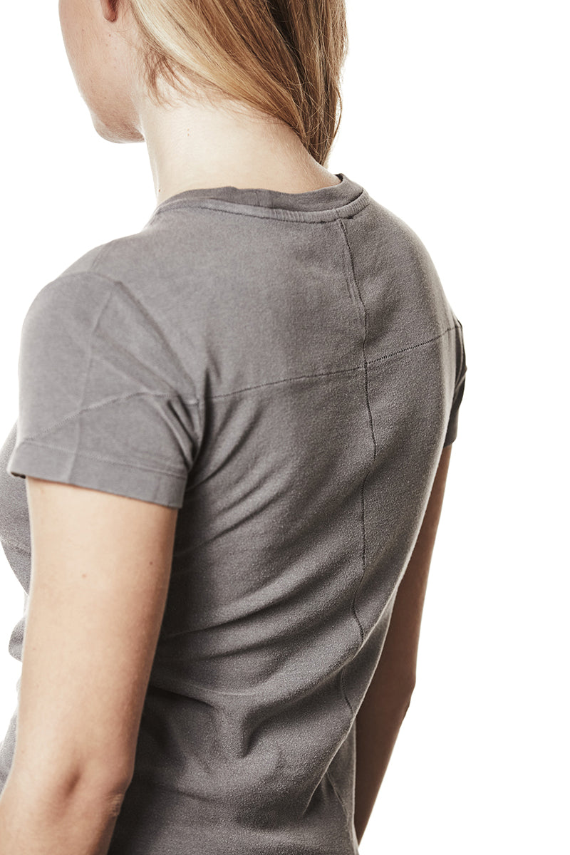 USED GREY BASIC MODAL BLEND TEE