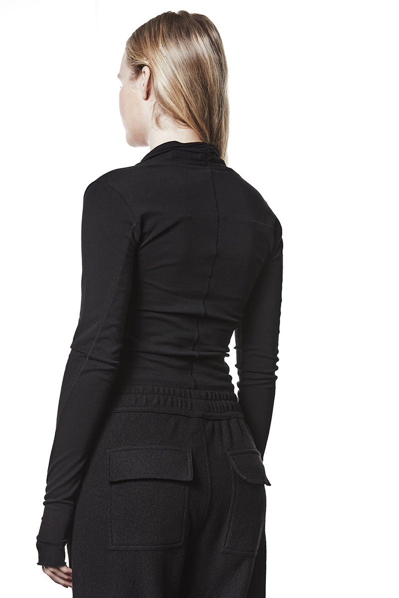 BLACK WRAPPED MATMIX TOP