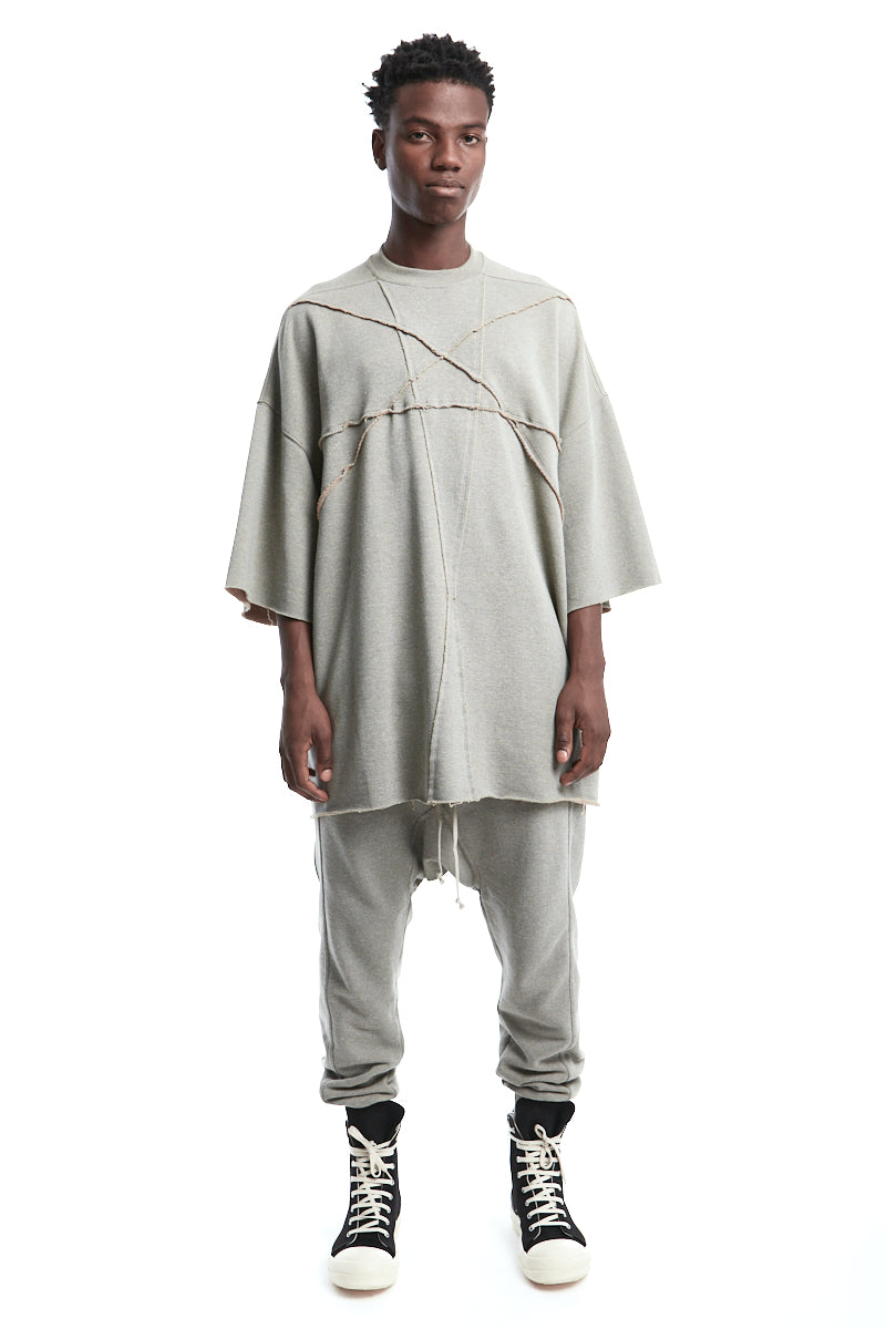 GREY MELANGE SWEAT PENTA TOMMY T