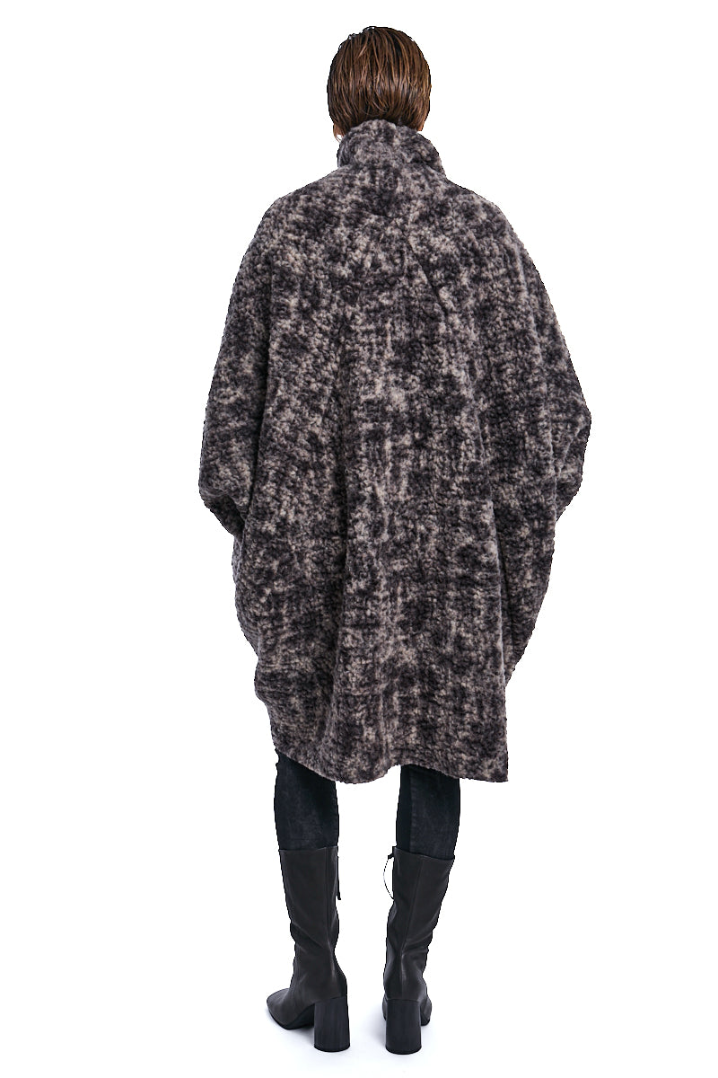 BEIGE UNISEX WOOL OVER JACKET