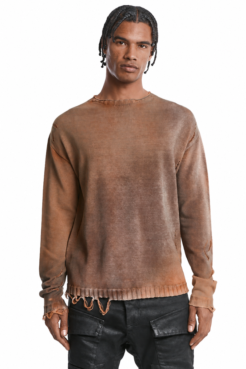 ORANGE MIST OVERSIZE KNITTED JERSEY