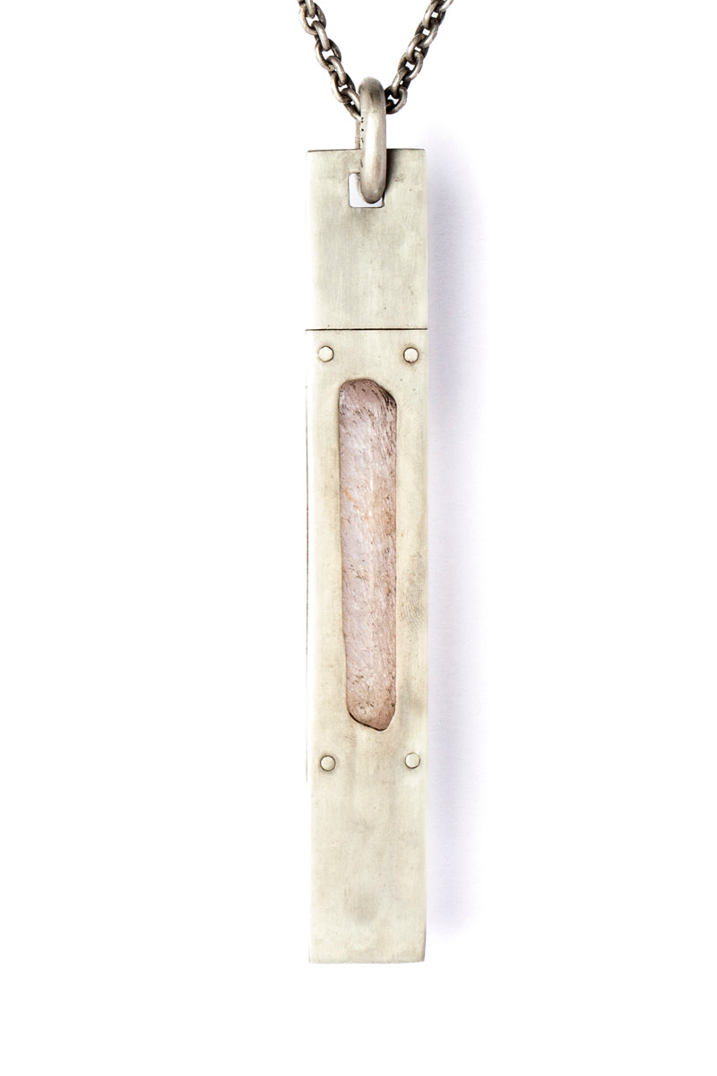 AMULET NECKLACE (KUNZITE, DA+KUN)