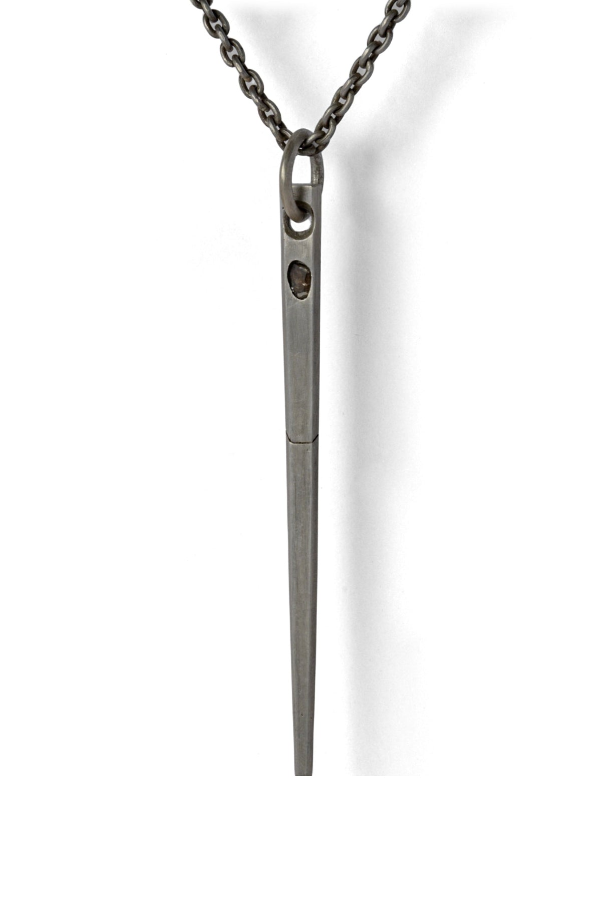 Spike Necklace (0.15 CT, Diamond Slab, DA+DIA)