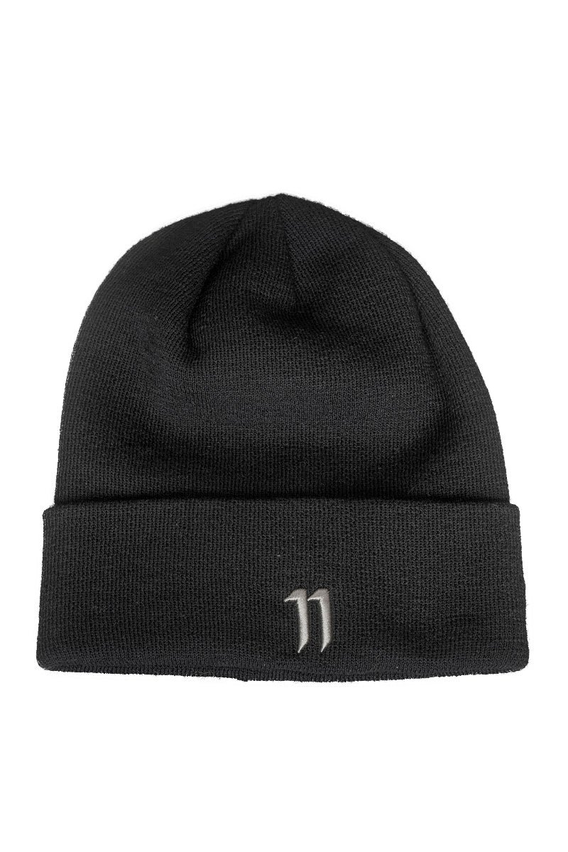 11 Logo Beanie || Black / Light grey
