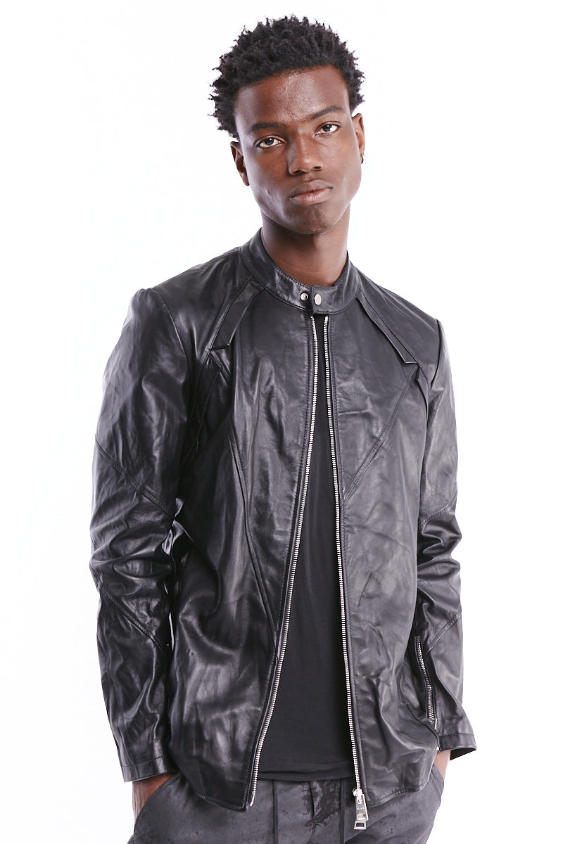 la haine inside us ジャケット LA HAINE INSIDE US leather sleeves wool cloth jacket