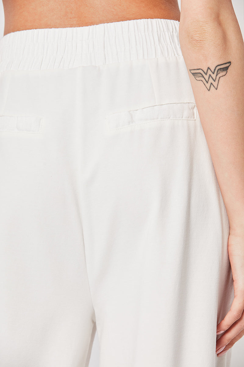 OFF WHITE WIDE LEG PANTS