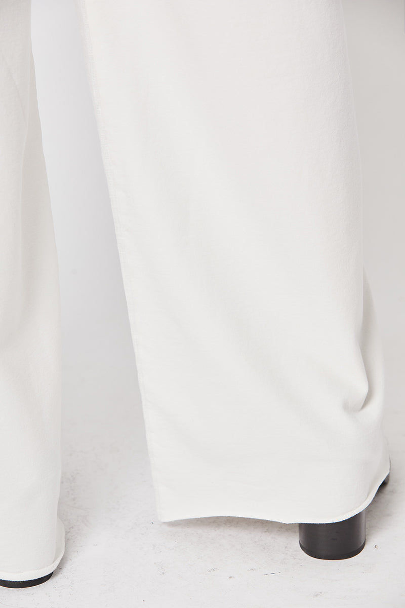 OFF WHITE WIDE LEG PANTS