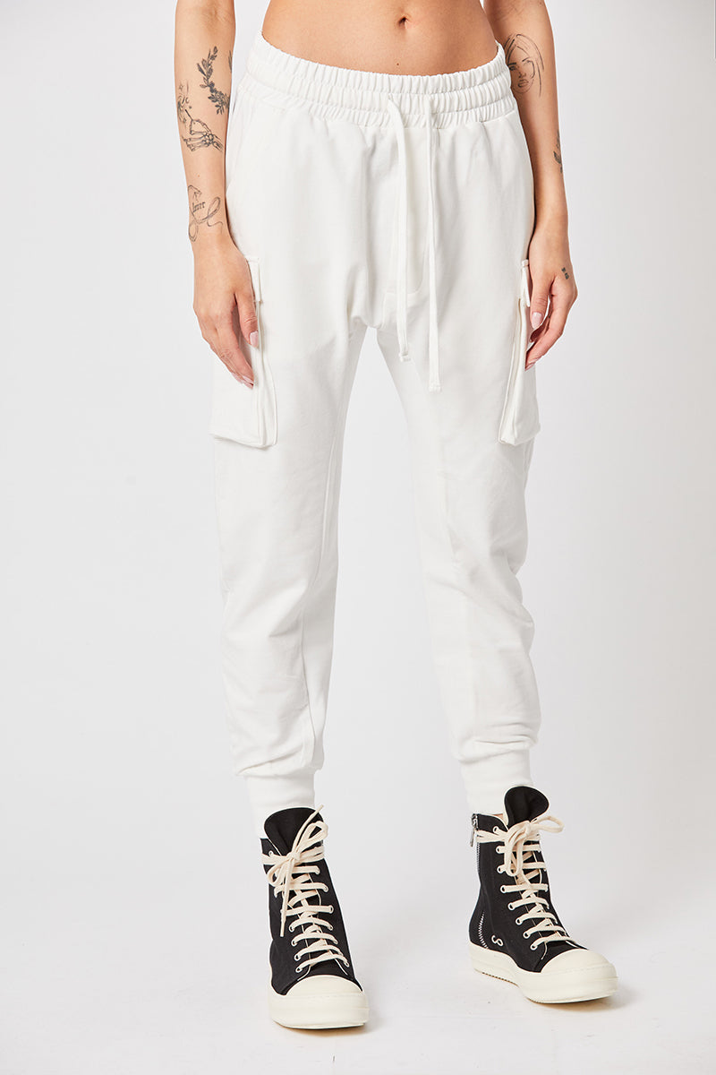 OFF WHITE CARGO SWEAT PANTS