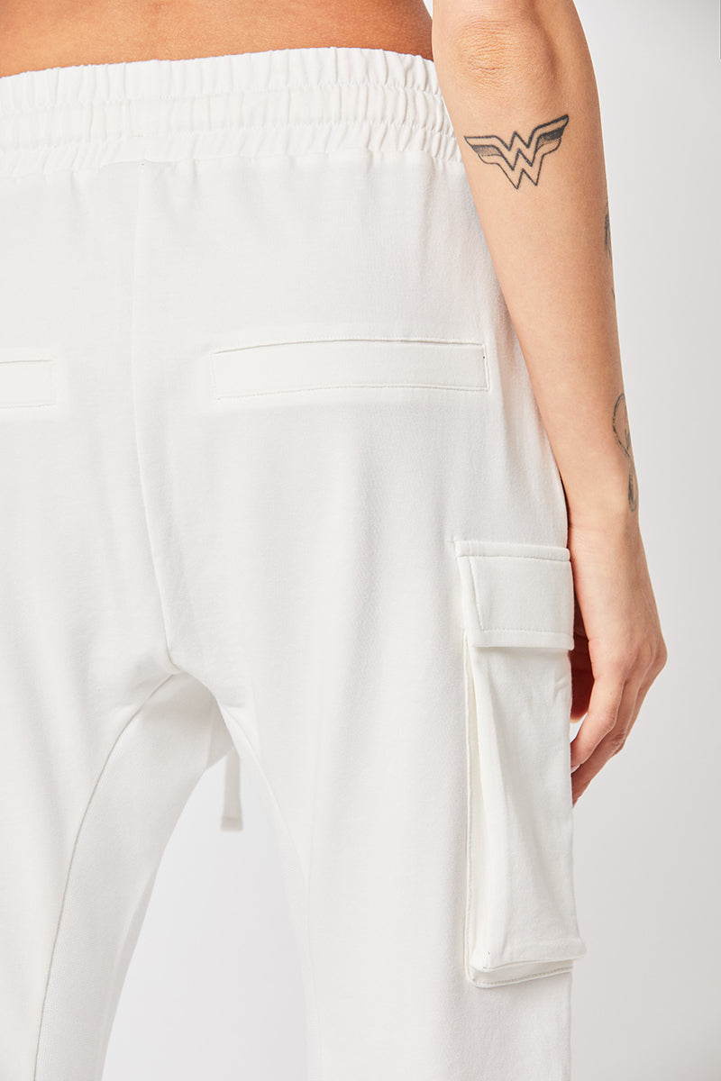 OFF WHITE CARGO SWEAT PANTS