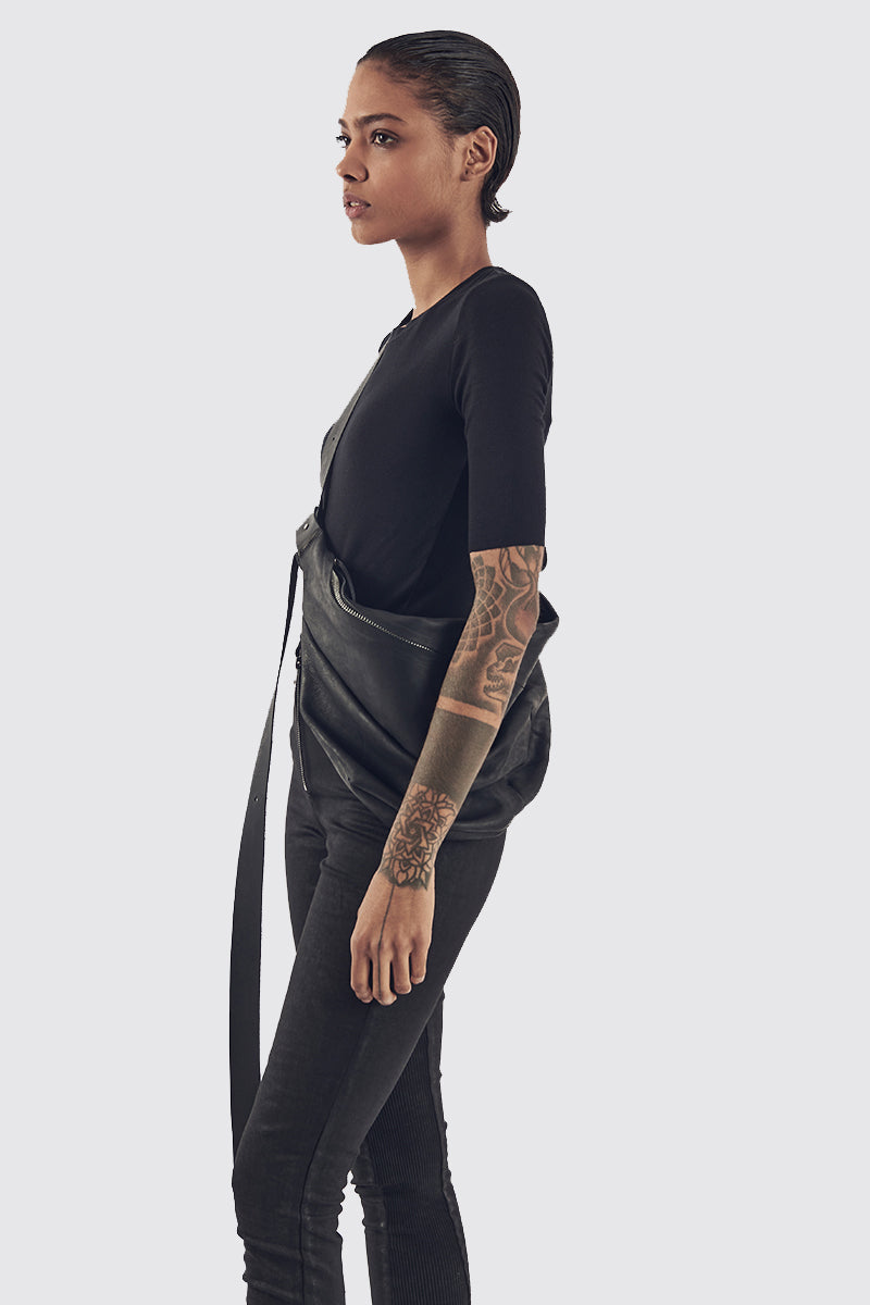 Silky Leather Fanny Pack || 12N