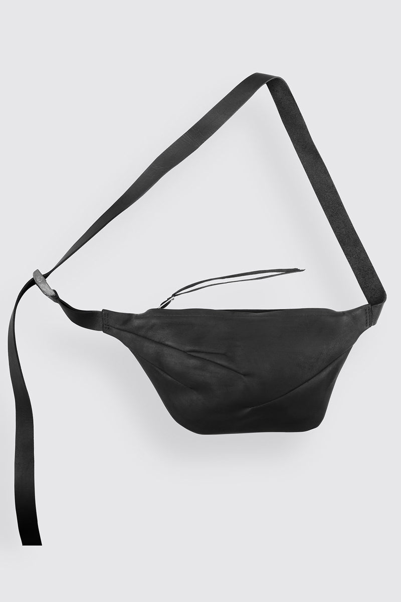 Silky Sanded Nubuck Leather Fanny Pack || 15N