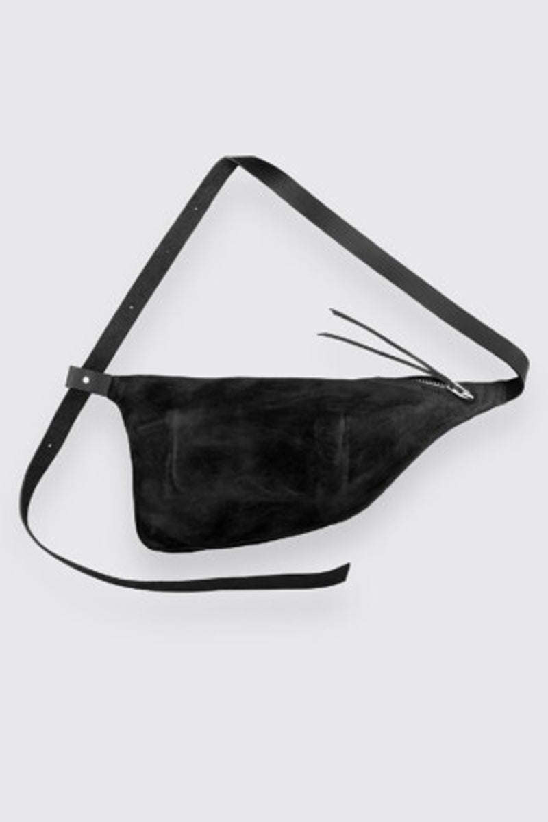 Reversed Leather Fanny Pack || 3S